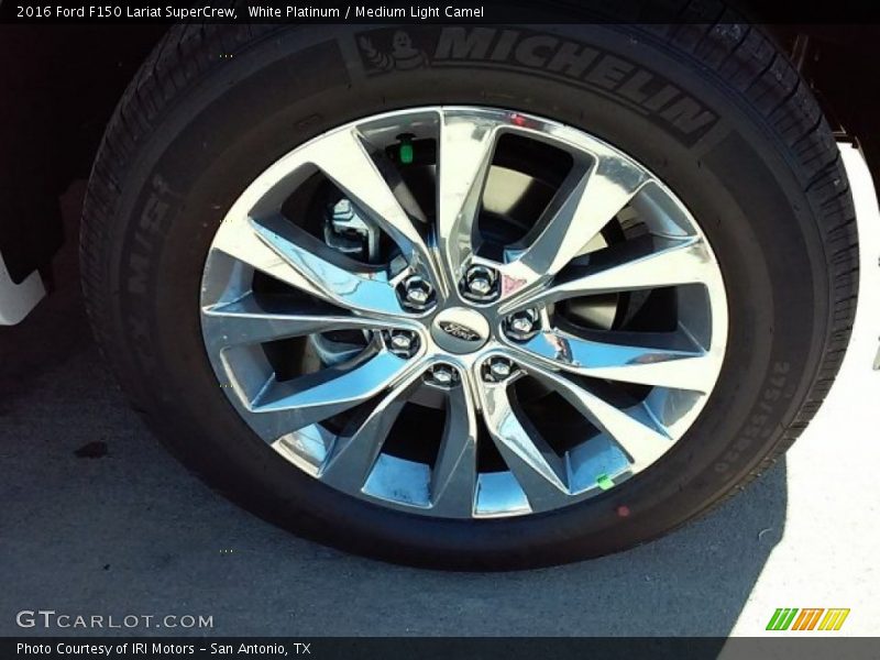White Platinum / Medium Light Camel 2016 Ford F150 Lariat SuperCrew