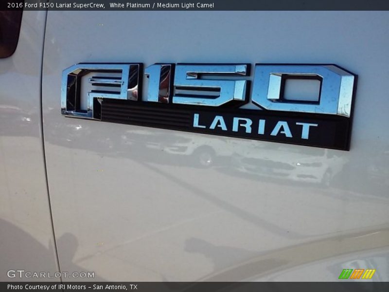 White Platinum / Medium Light Camel 2016 Ford F150 Lariat SuperCrew
