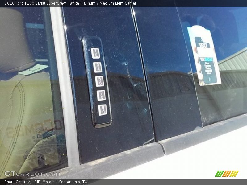 White Platinum / Medium Light Camel 2016 Ford F150 Lariat SuperCrew