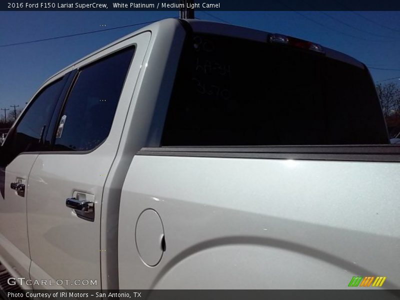 White Platinum / Medium Light Camel 2016 Ford F150 Lariat SuperCrew