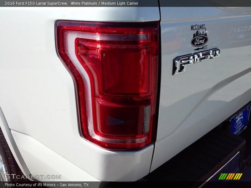 White Platinum / Medium Light Camel 2016 Ford F150 Lariat SuperCrew