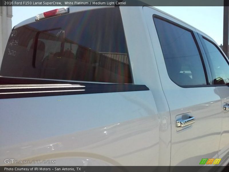 White Platinum / Medium Light Camel 2016 Ford F150 Lariat SuperCrew