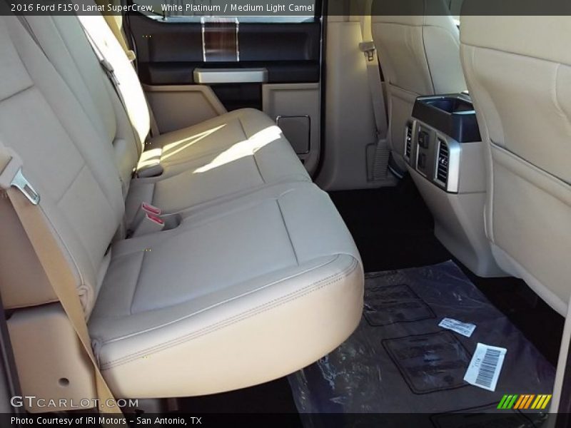 White Platinum / Medium Light Camel 2016 Ford F150 Lariat SuperCrew
