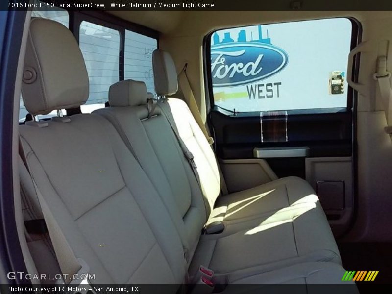 White Platinum / Medium Light Camel 2016 Ford F150 Lariat SuperCrew