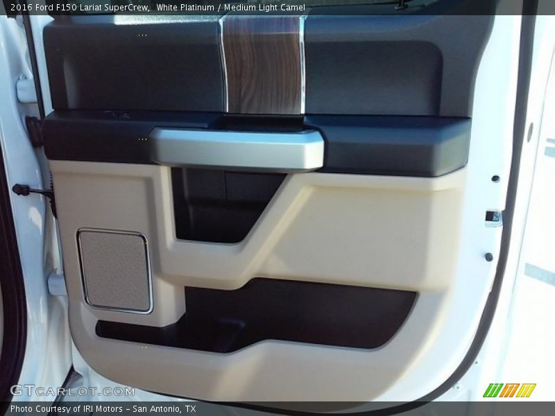 White Platinum / Medium Light Camel 2016 Ford F150 Lariat SuperCrew