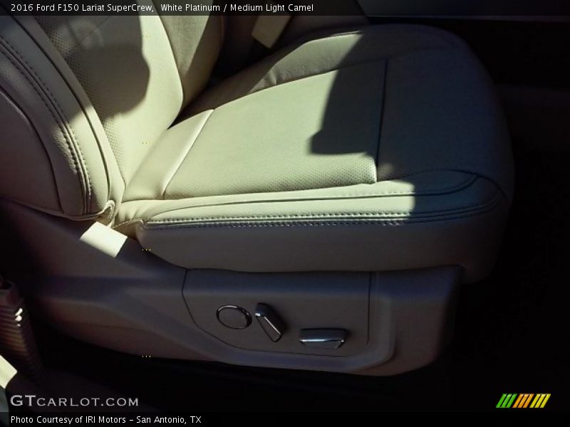 White Platinum / Medium Light Camel 2016 Ford F150 Lariat SuperCrew