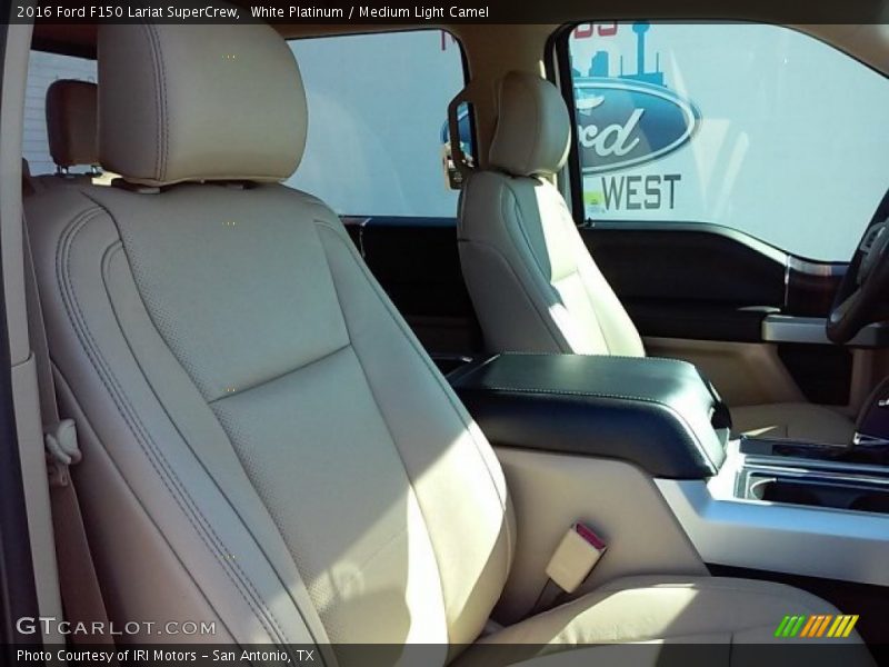 White Platinum / Medium Light Camel 2016 Ford F150 Lariat SuperCrew