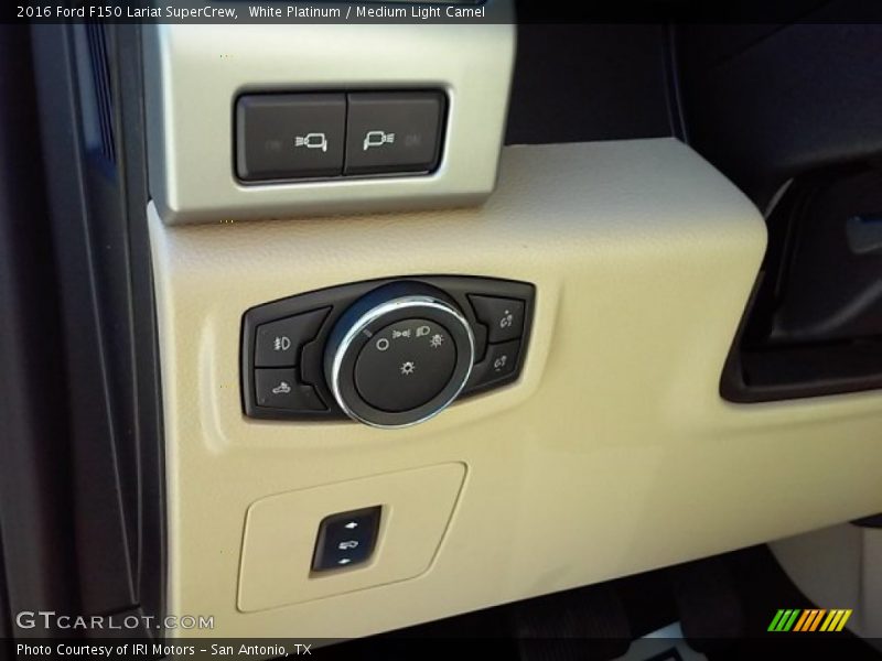 White Platinum / Medium Light Camel 2016 Ford F150 Lariat SuperCrew