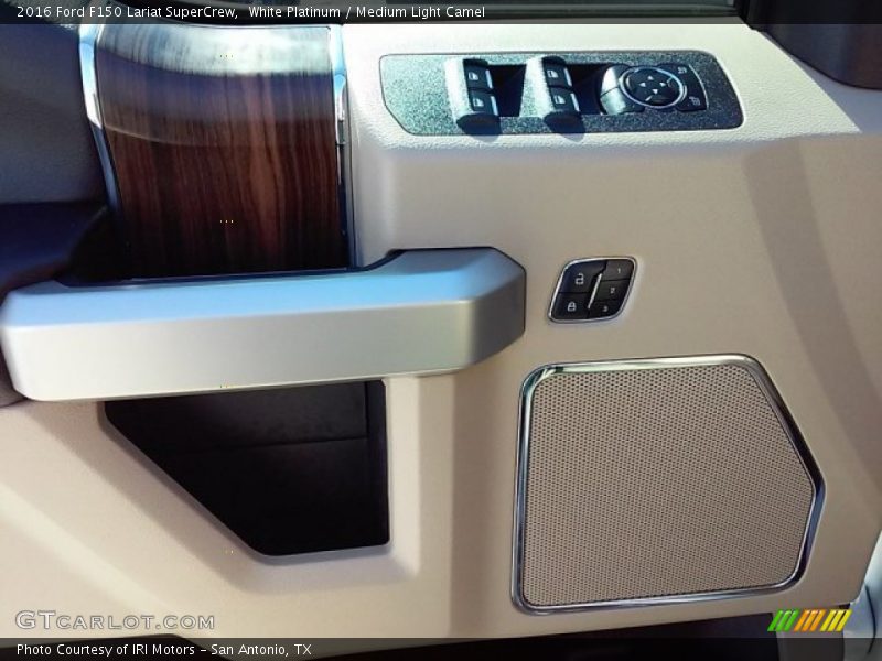 White Platinum / Medium Light Camel 2016 Ford F150 Lariat SuperCrew