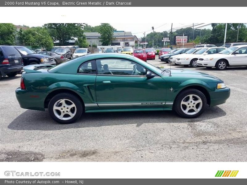 Electric Green Metallic / Dark Charcoal 2000 Ford Mustang V6 Coupe