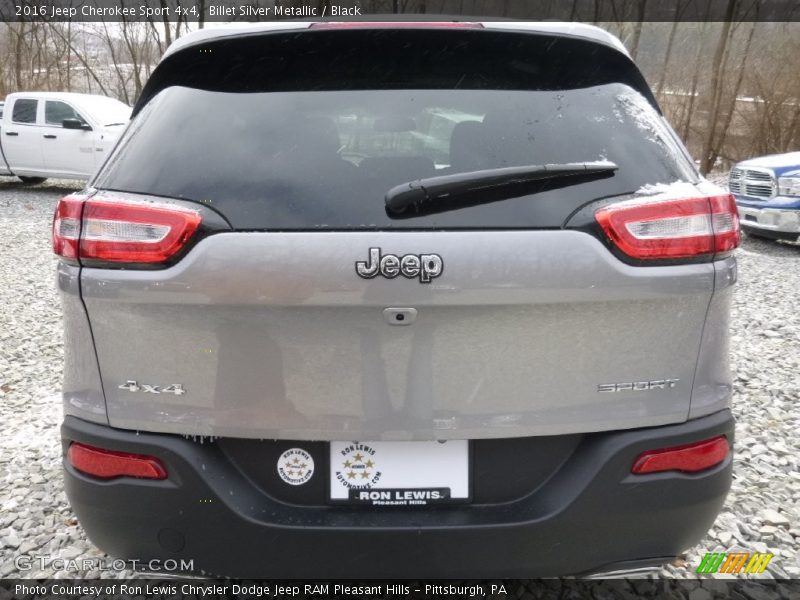 Billet Silver Metallic / Black 2016 Jeep Cherokee Sport 4x4