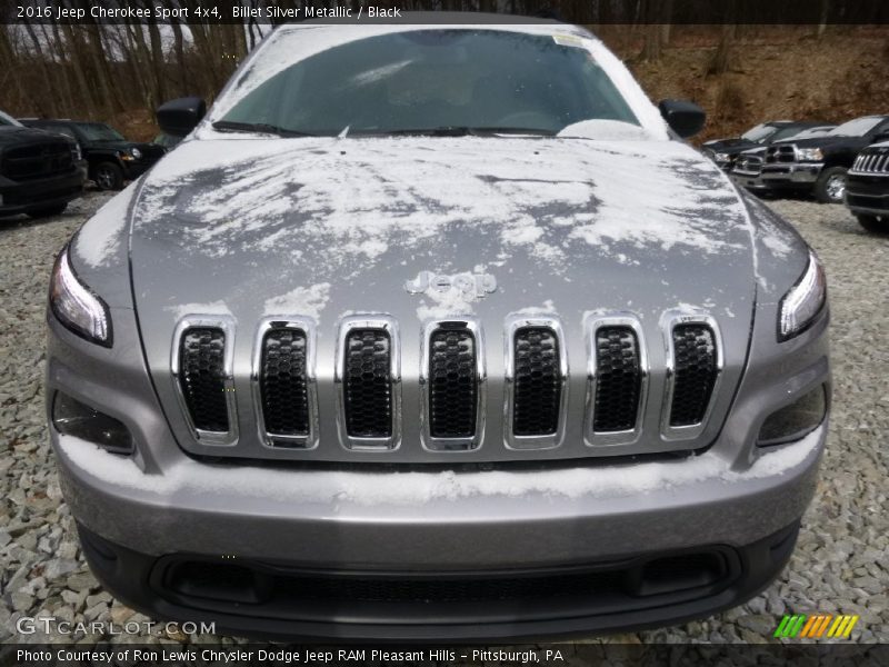 Billet Silver Metallic / Black 2016 Jeep Cherokee Sport 4x4