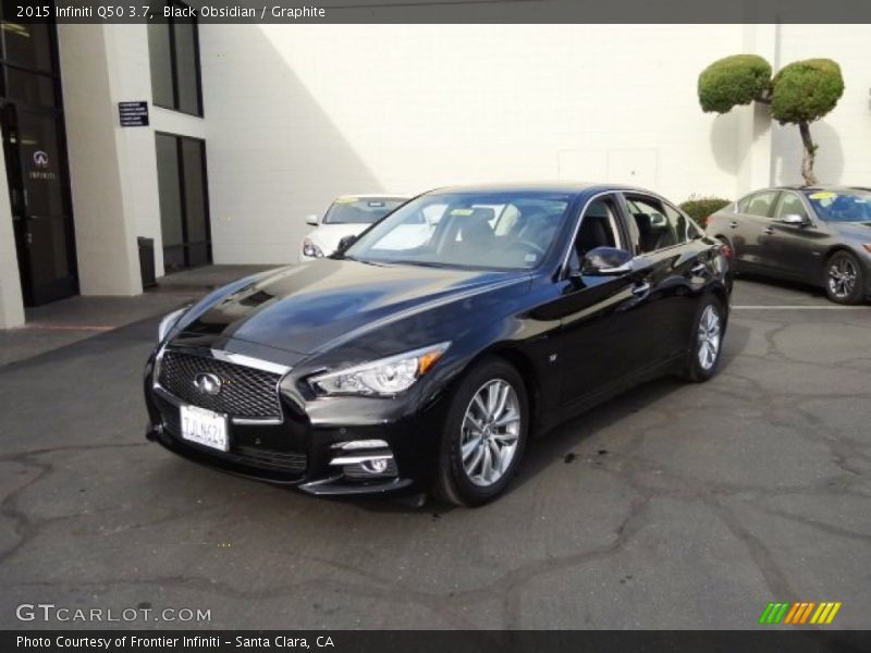 Black Obsidian / Graphite 2015 Infiniti Q50 3.7