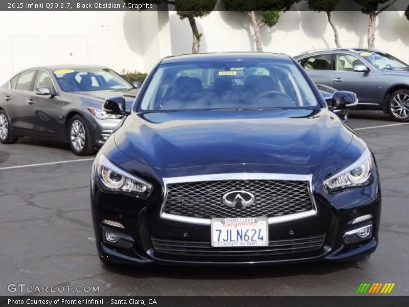 Black Obsidian / Graphite 2015 Infiniti Q50 3.7