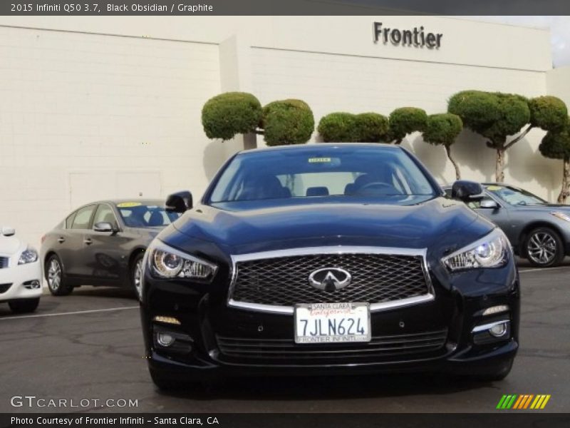Black Obsidian / Graphite 2015 Infiniti Q50 3.7