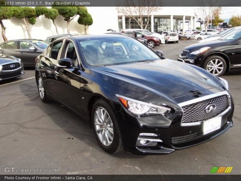 Black Obsidian / Graphite 2015 Infiniti Q50 3.7