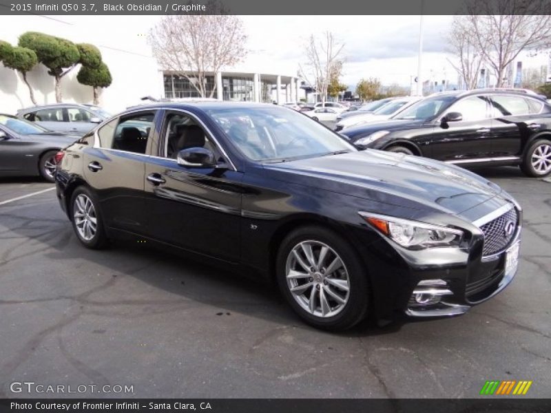 Black Obsidian / Graphite 2015 Infiniti Q50 3.7