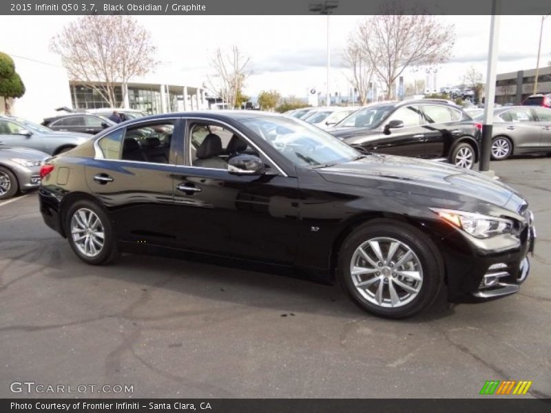 Black Obsidian / Graphite 2015 Infiniti Q50 3.7