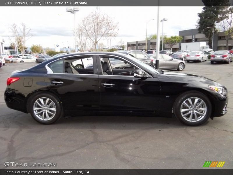 Black Obsidian / Graphite 2015 Infiniti Q50 3.7