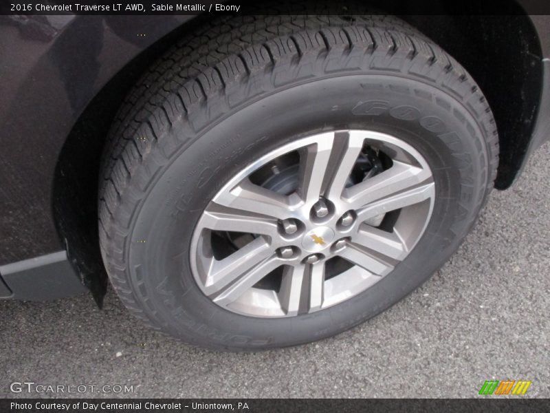 Sable Metallic / Ebony 2016 Chevrolet Traverse LT AWD