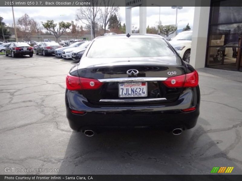 Black Obsidian / Graphite 2015 Infiniti Q50 3.7
