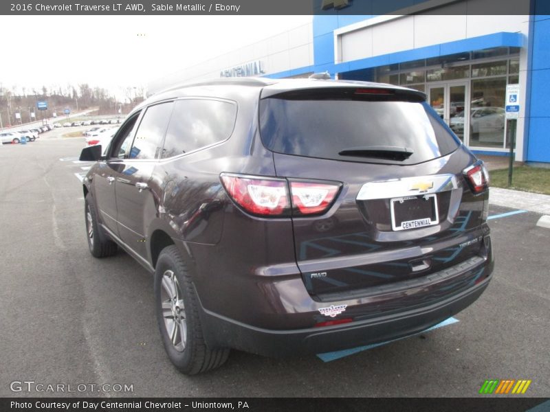Sable Metallic / Ebony 2016 Chevrolet Traverse LT AWD