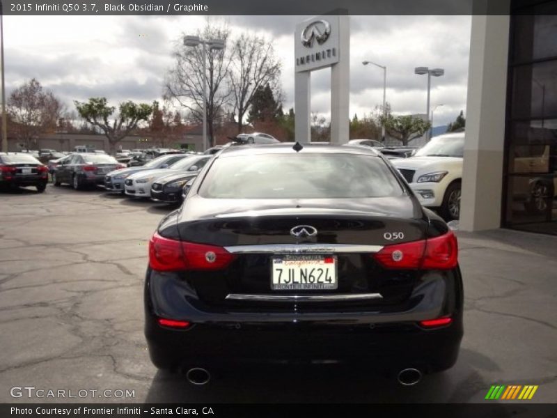 Black Obsidian / Graphite 2015 Infiniti Q50 3.7