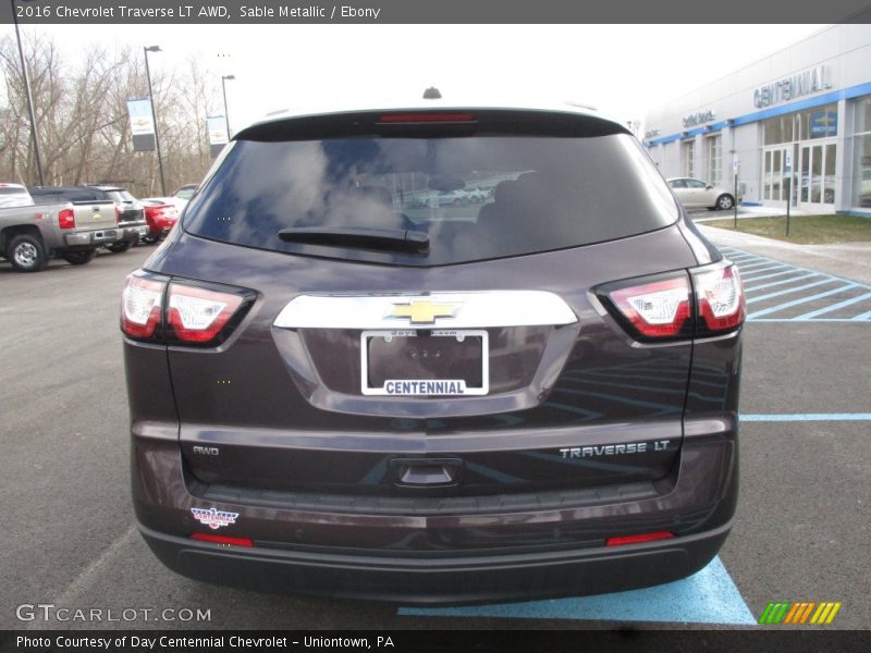 Sable Metallic / Ebony 2016 Chevrolet Traverse LT AWD