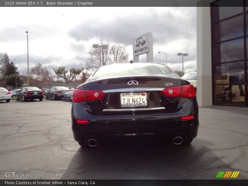 Black Obsidian / Graphite 2015 Infiniti Q50 3.7