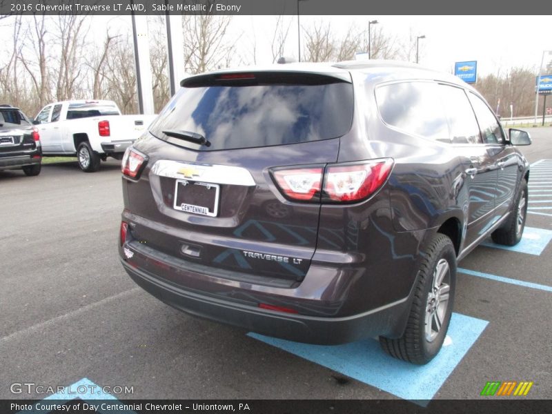 Sable Metallic / Ebony 2016 Chevrolet Traverse LT AWD