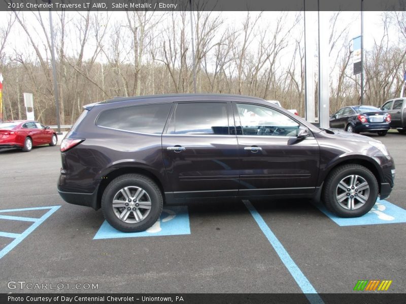 Sable Metallic / Ebony 2016 Chevrolet Traverse LT AWD