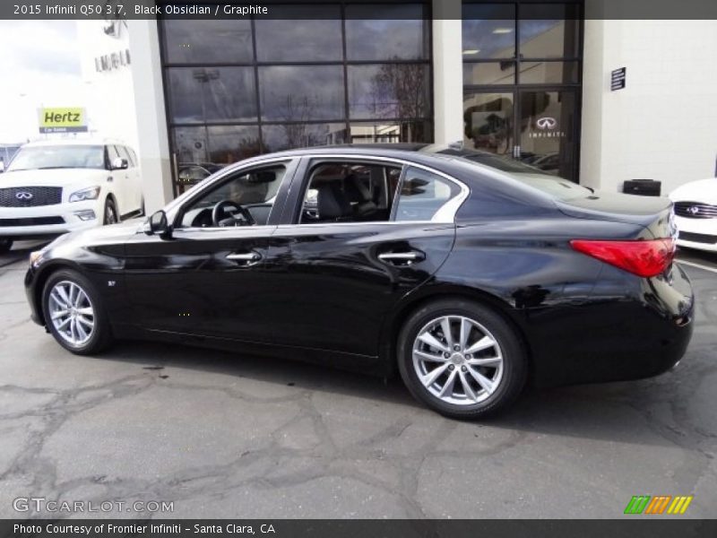 Black Obsidian / Graphite 2015 Infiniti Q50 3.7