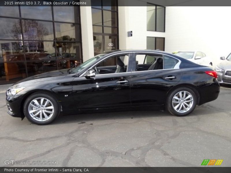 Black Obsidian / Graphite 2015 Infiniti Q50 3.7
