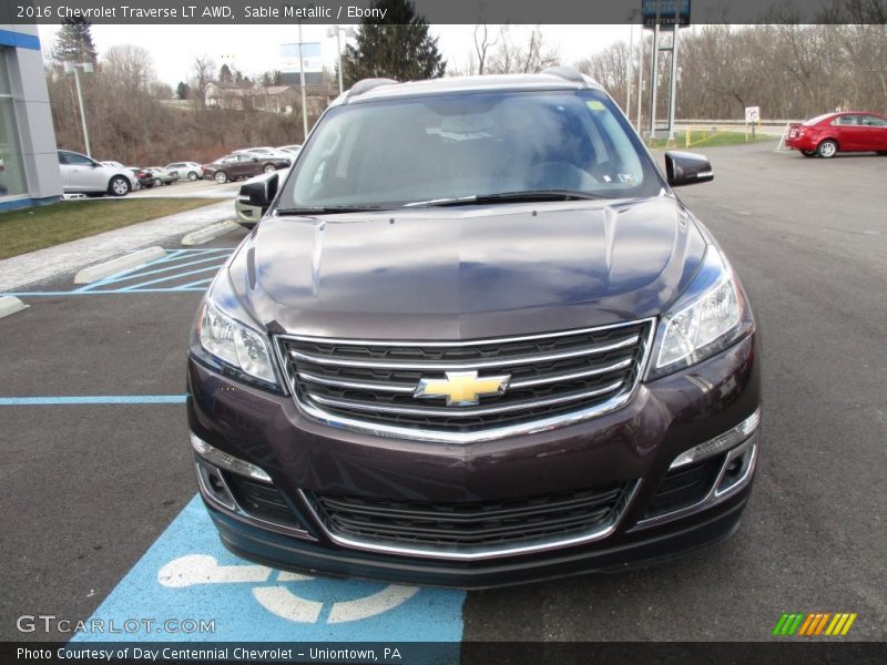 Sable Metallic / Ebony 2016 Chevrolet Traverse LT AWD
