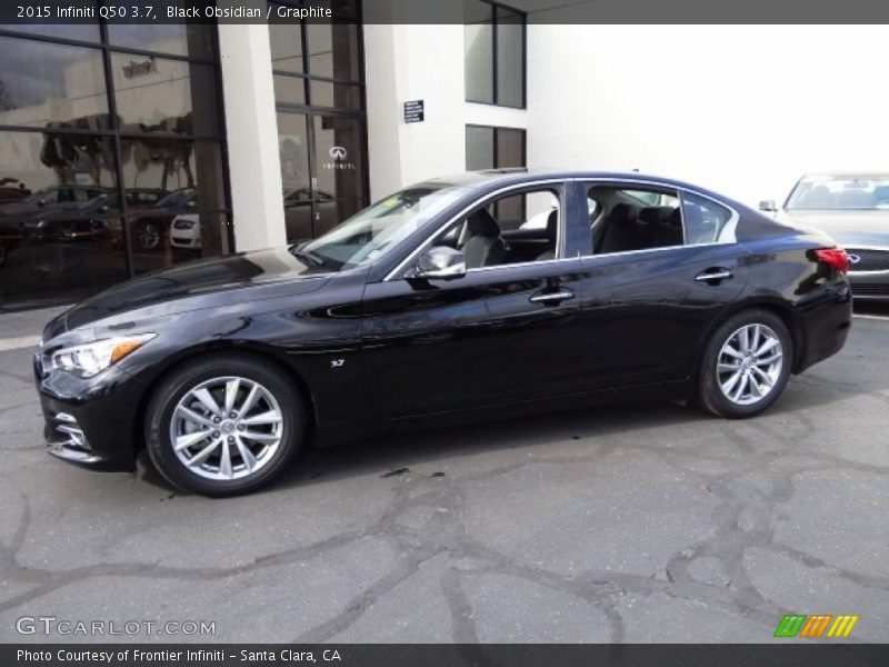 Black Obsidian / Graphite 2015 Infiniti Q50 3.7