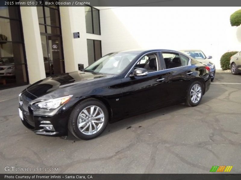 Black Obsidian / Graphite 2015 Infiniti Q50 3.7