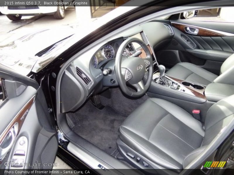 Black Obsidian / Graphite 2015 Infiniti Q50 3.7