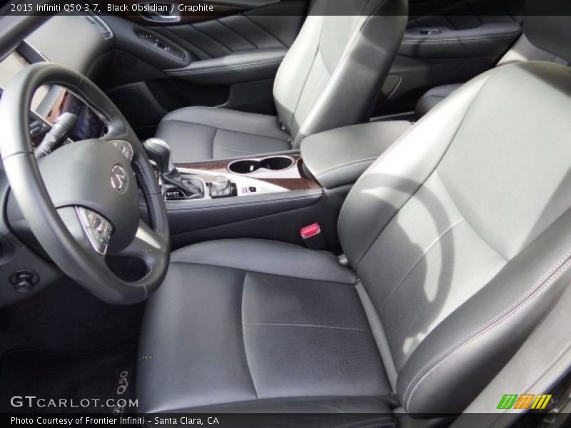 Black Obsidian / Graphite 2015 Infiniti Q50 3.7