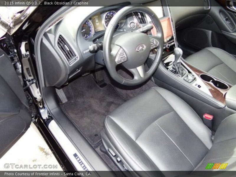 Black Obsidian / Graphite 2015 Infiniti Q50 3.7