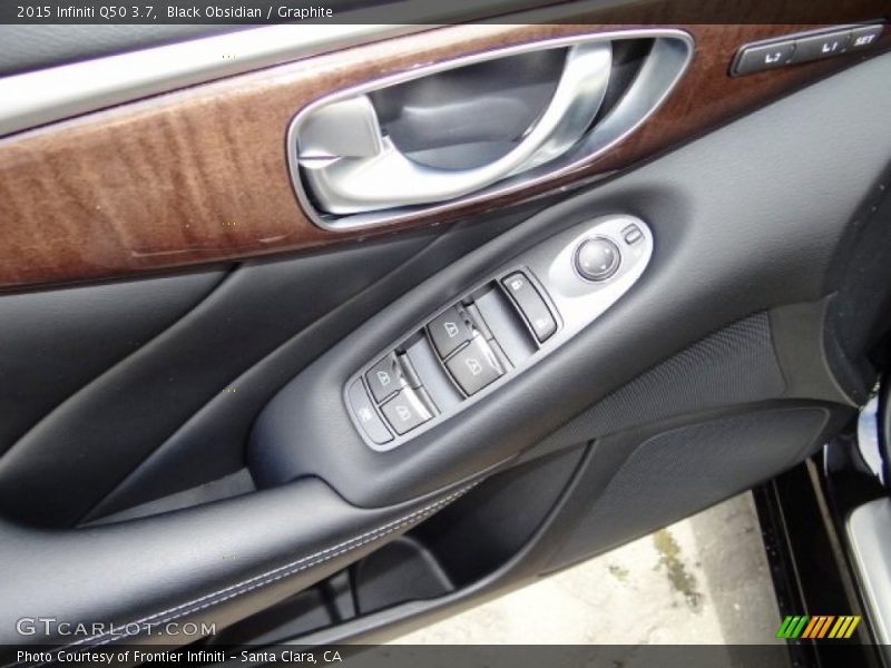 Black Obsidian / Graphite 2015 Infiniti Q50 3.7