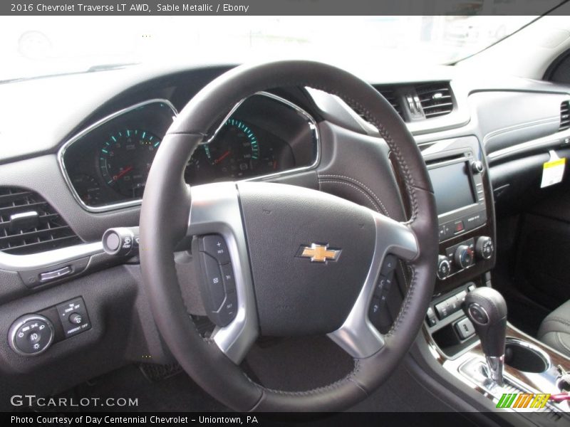 Sable Metallic / Ebony 2016 Chevrolet Traverse LT AWD