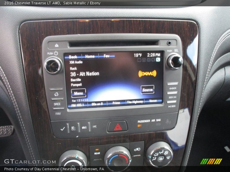 Sable Metallic / Ebony 2016 Chevrolet Traverse LT AWD