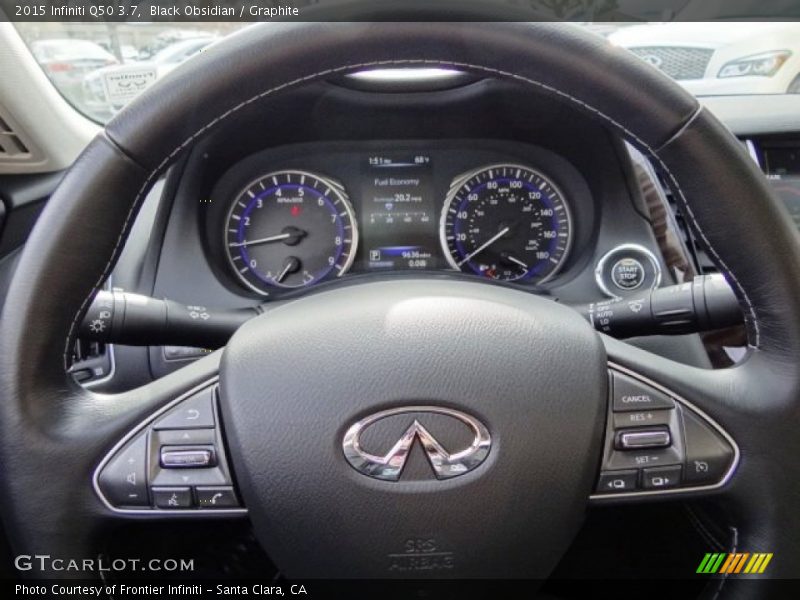 Black Obsidian / Graphite 2015 Infiniti Q50 3.7