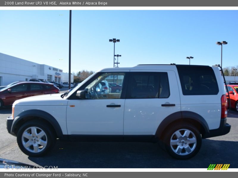 Alaska White / Alpaca Beige 2008 Land Rover LR3 V8 HSE