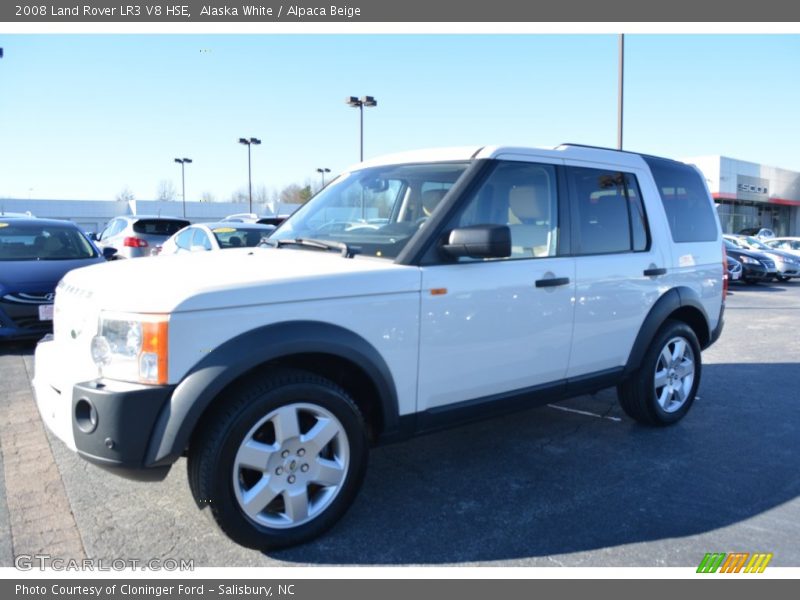 Alaska White / Alpaca Beige 2008 Land Rover LR3 V8 HSE