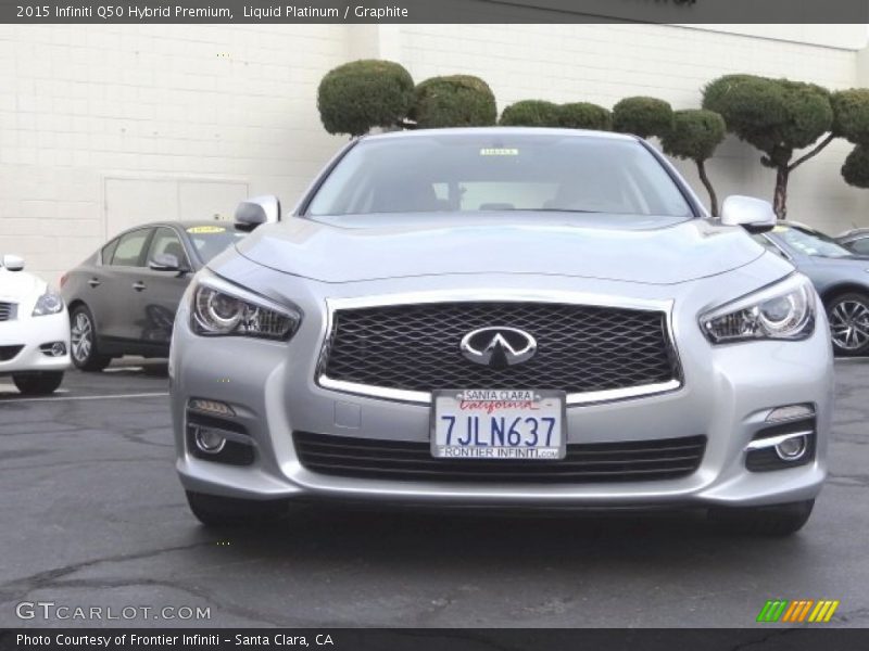 Liquid Platinum / Graphite 2015 Infiniti Q50 Hybrid Premium