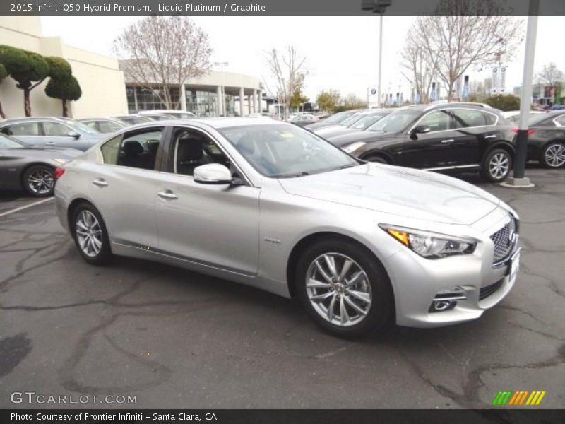 Liquid Platinum / Graphite 2015 Infiniti Q50 Hybrid Premium