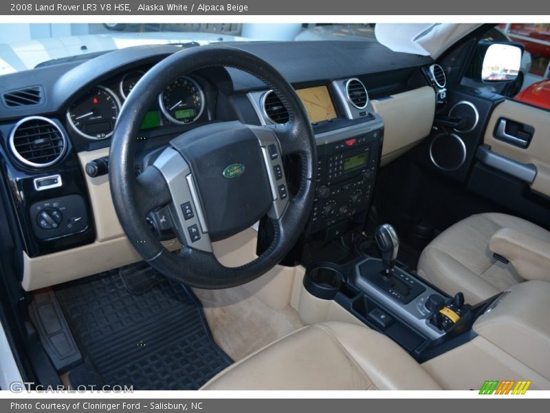 Alaska White / Alpaca Beige 2008 Land Rover LR3 V8 HSE