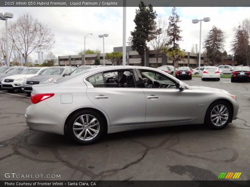 Liquid Platinum / Graphite 2015 Infiniti Q50 Hybrid Premium