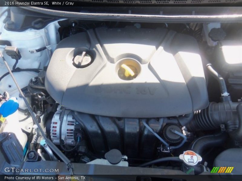 White / Gray 2016 Hyundai Elantra SE